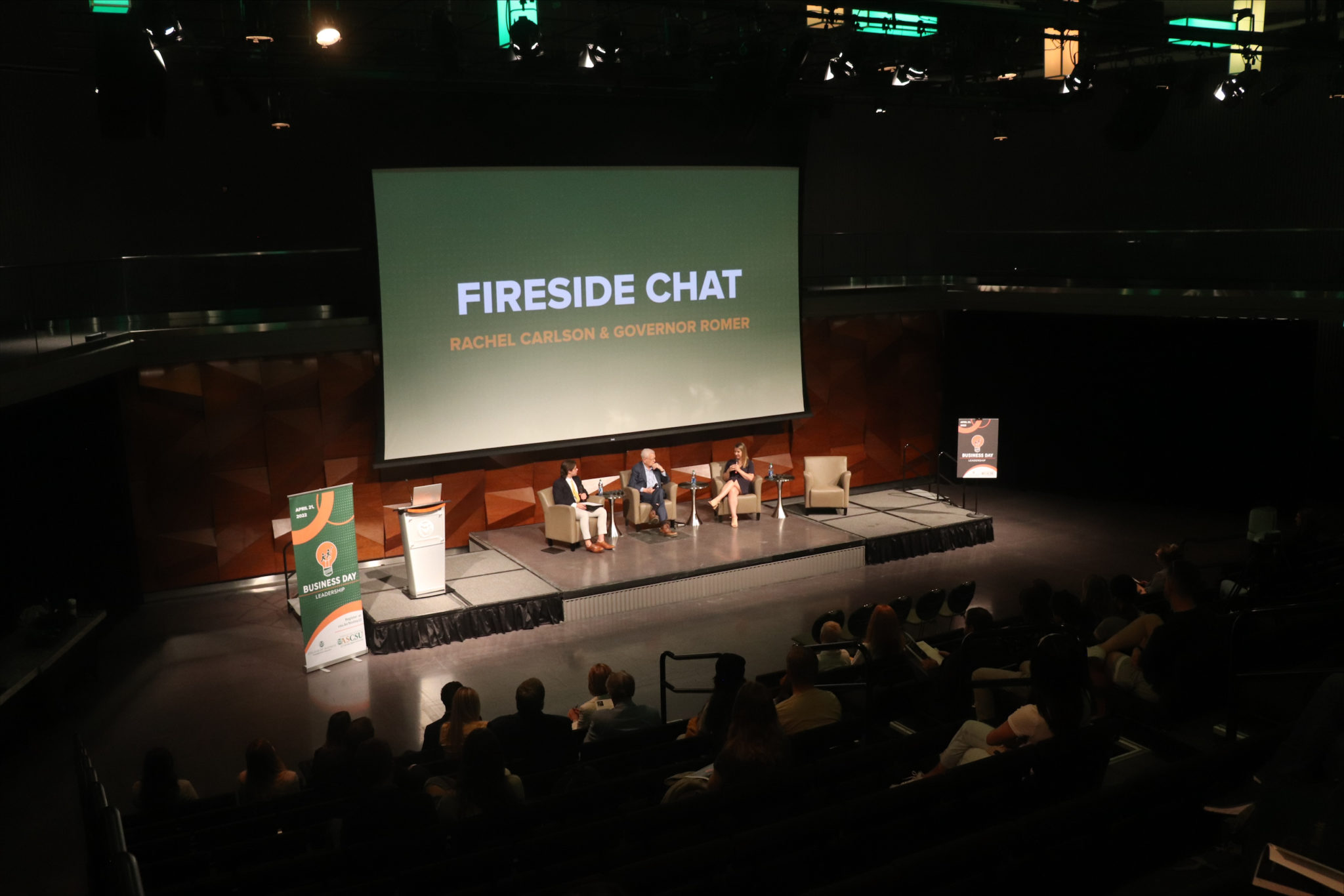 Fireside chat at CSU Business Day