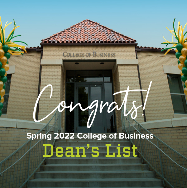 Dean's List Honorees Spring 2022