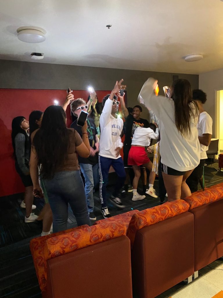 Students create TikTok dance video